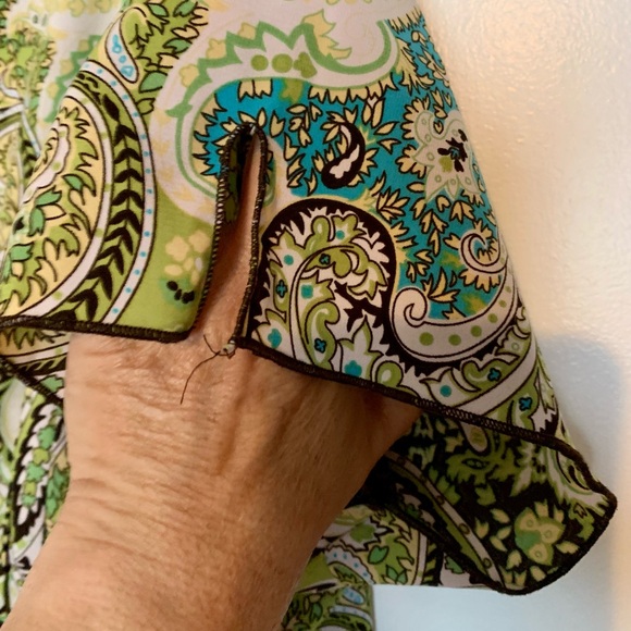 Lime paisley blouse - Picture 5 of 5